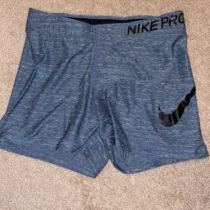 Nike Pro Dri-Fit blue/grey size medium spandex.